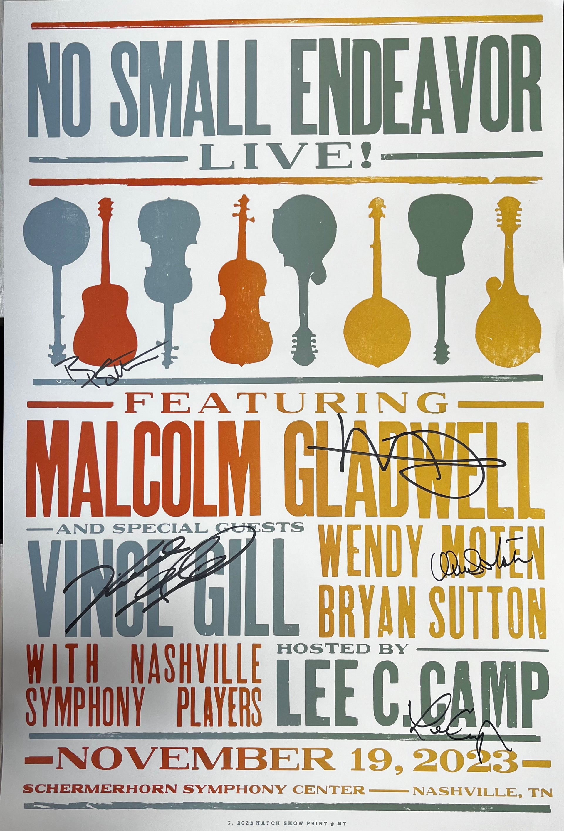 2023 Signed Hatch Show Print – No Small Endeavor Store